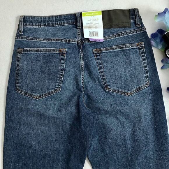Eddie Bauer NWT Flex Comfort Regular Fit Jeans Men 32 x 32 *Pls See Description* - Picture 6 of 10